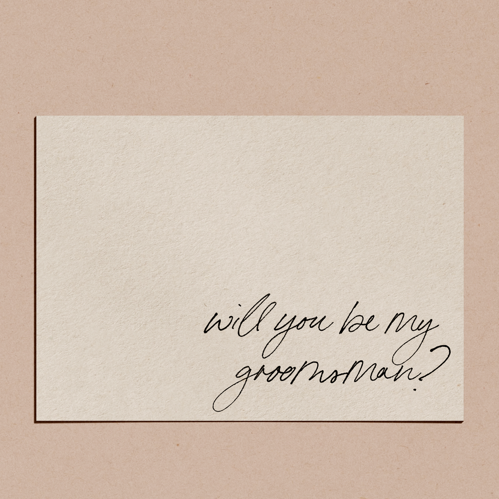 'Will You Be My Groomsman?' | Card