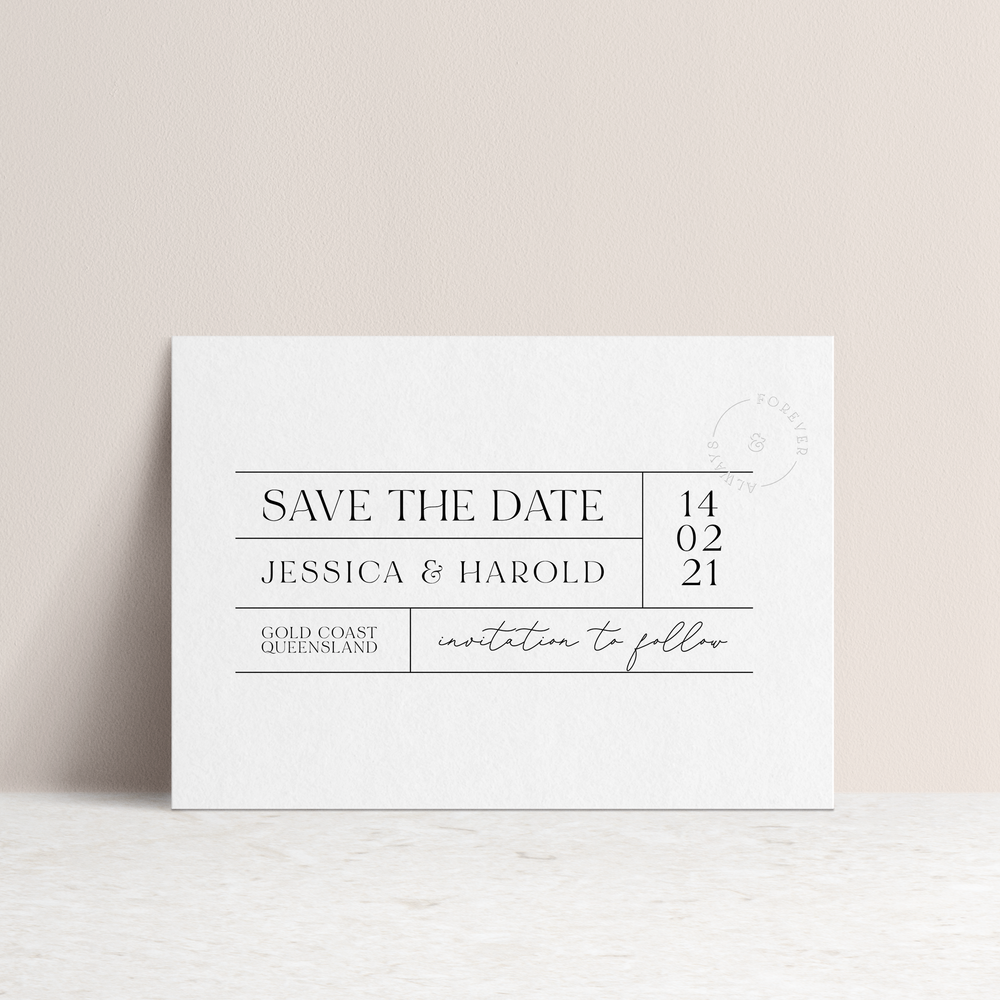 'Forever & Always' | Save the Date